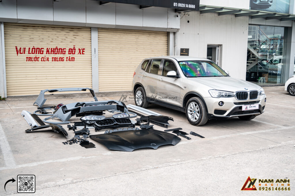 Các thành phần trong gói nâng đời BMW X3 2014 lên phiên bản BMW X3 M G01 2024