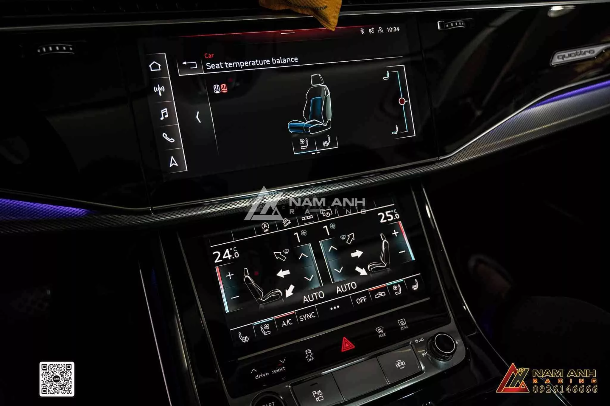 Hệ thống làm mát ghế Audi Q8 (19-24) tạo cảm giác mát mẻ, thư giãn suốt chuyến đi.