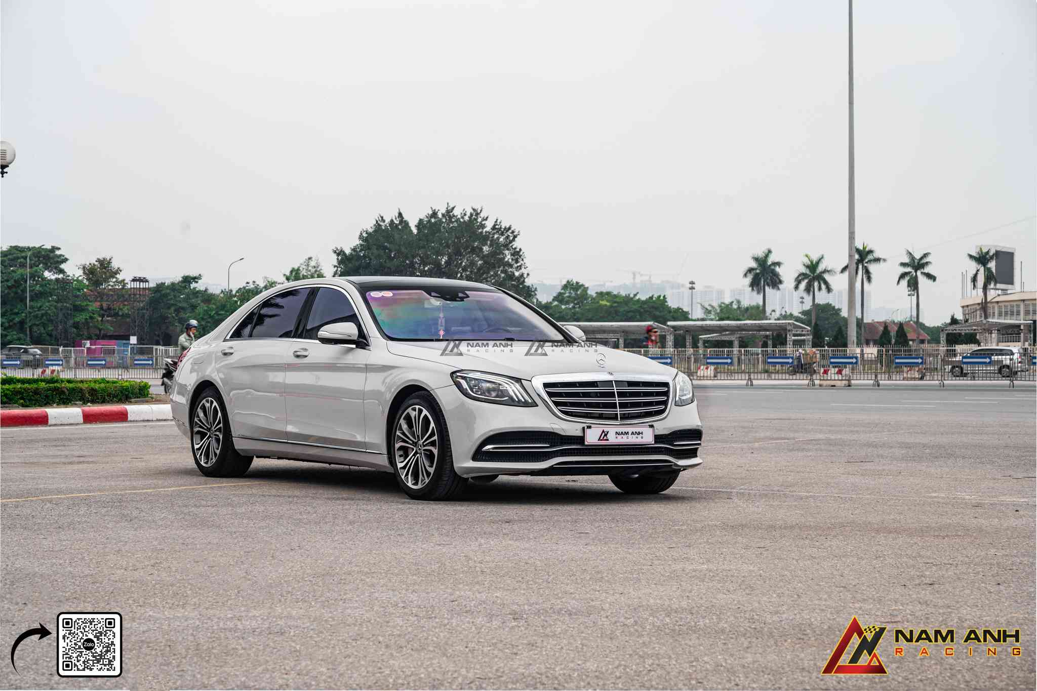 Mercedes S 450 Luxury dán đổi màu xám xi măng Teckwrap