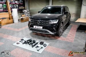 Teramont nâng cấp phanh ACC phuộc DCC
