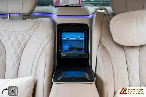 Tiện nghi hạng sang – tủ lạnh hàng ghế sau trên S-Class W222