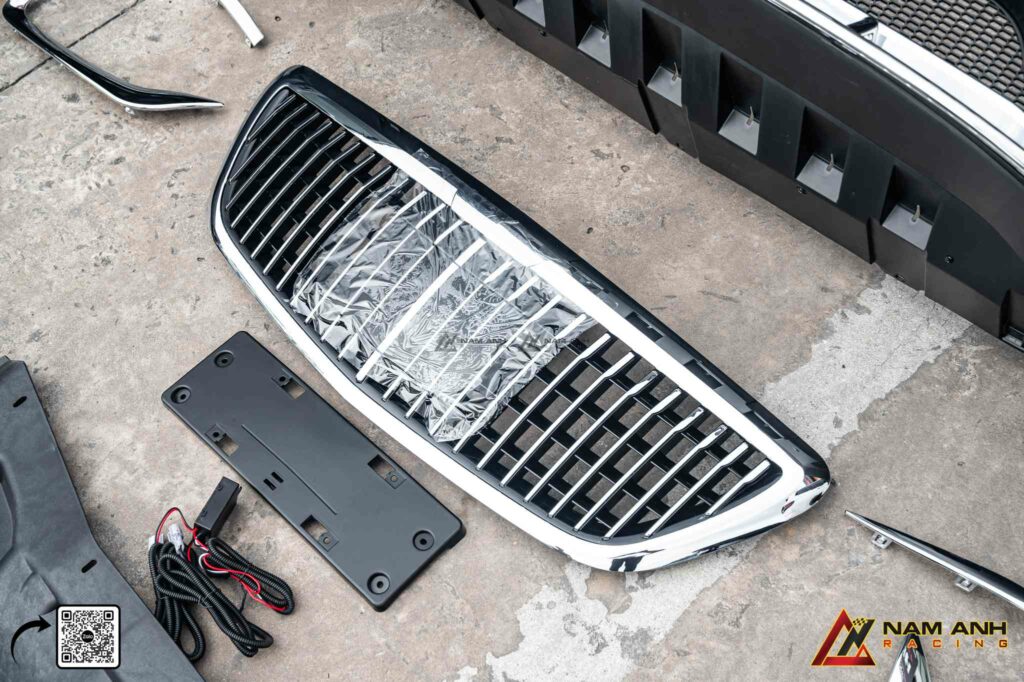 Cụm lưới tản nhiệt phối crôm – điểm nhận diện đậm chất Maybach.