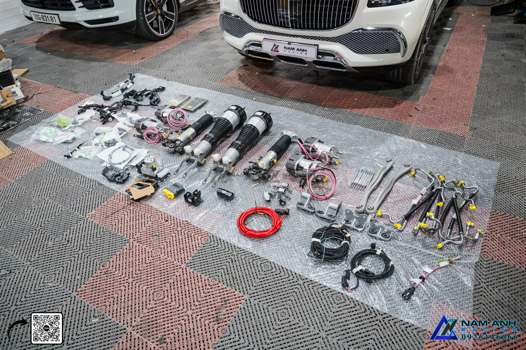 Cấu Tạo Chính Của Hệ Thống Phuộc E-Active Body Control | Mercedes GLS-Class