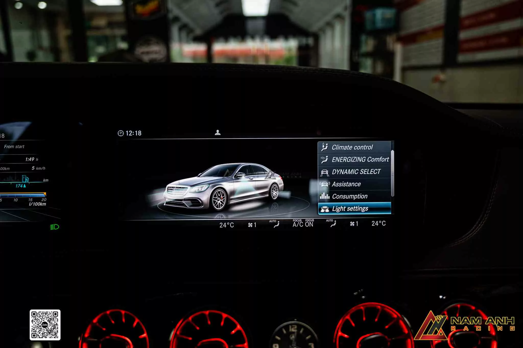 Màn hình giải trí S450 facelift – chuẩn sang trọng cho khoang lái S400.