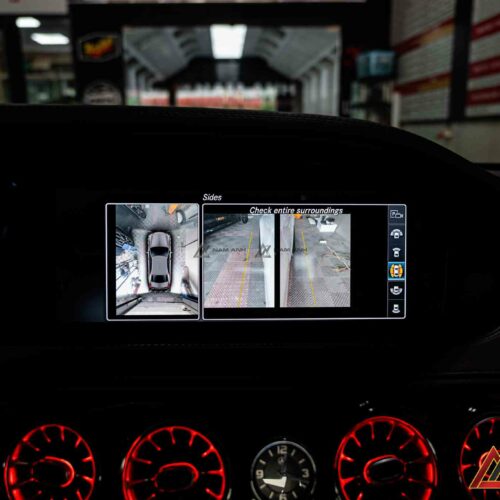 Lắp đặt màn hình trung tâm Mercedes S400 bởi kỹ thuật viên chuyên sâu Nam Anh Racing.