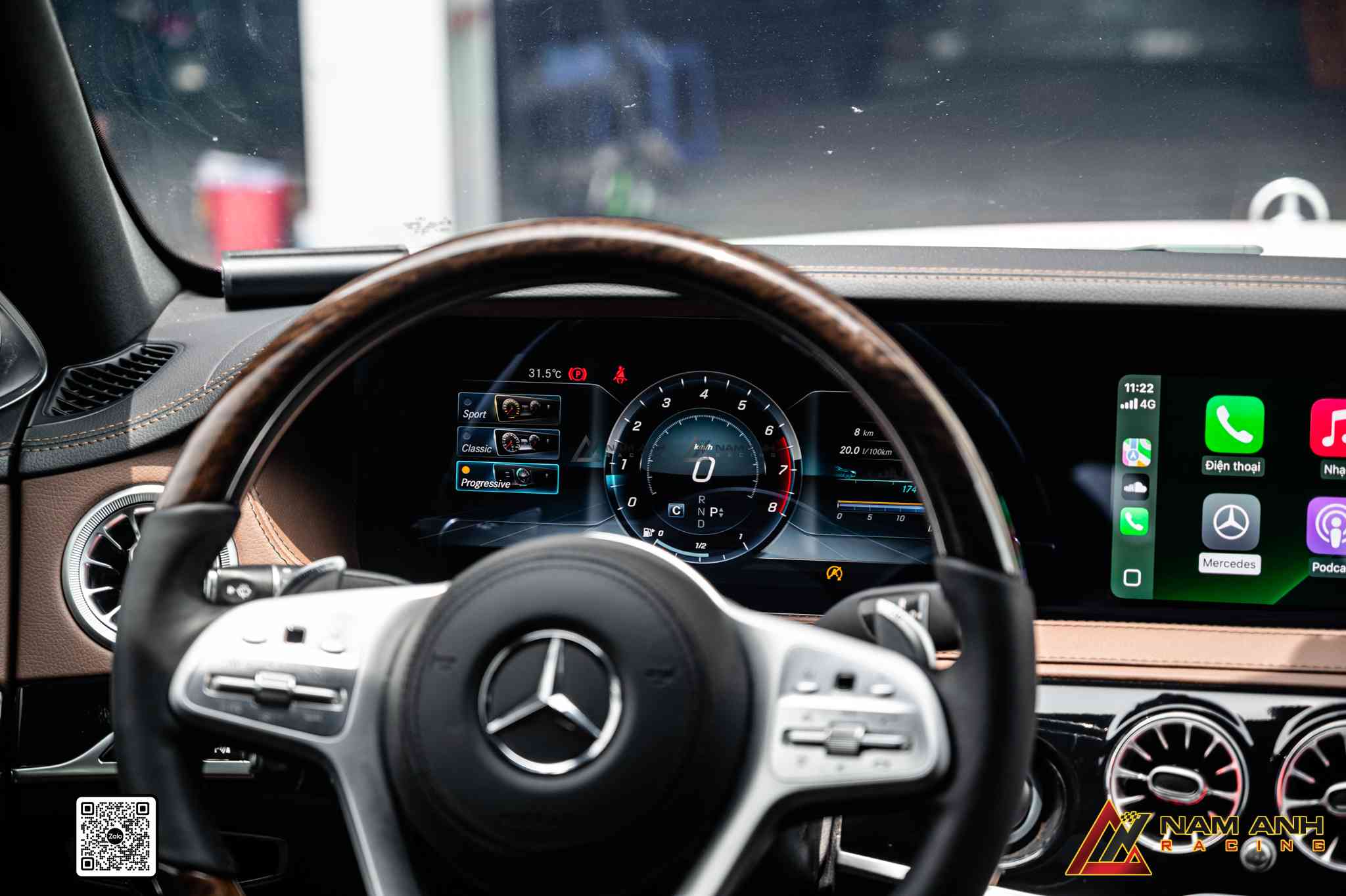 Nâng cấp màn hình Facelift S450 tại Nam Anh Racing