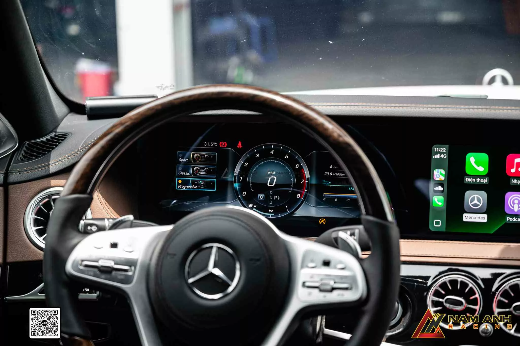 Nâng cấp màn hình Facelift S450 tại Nam Anh Racing