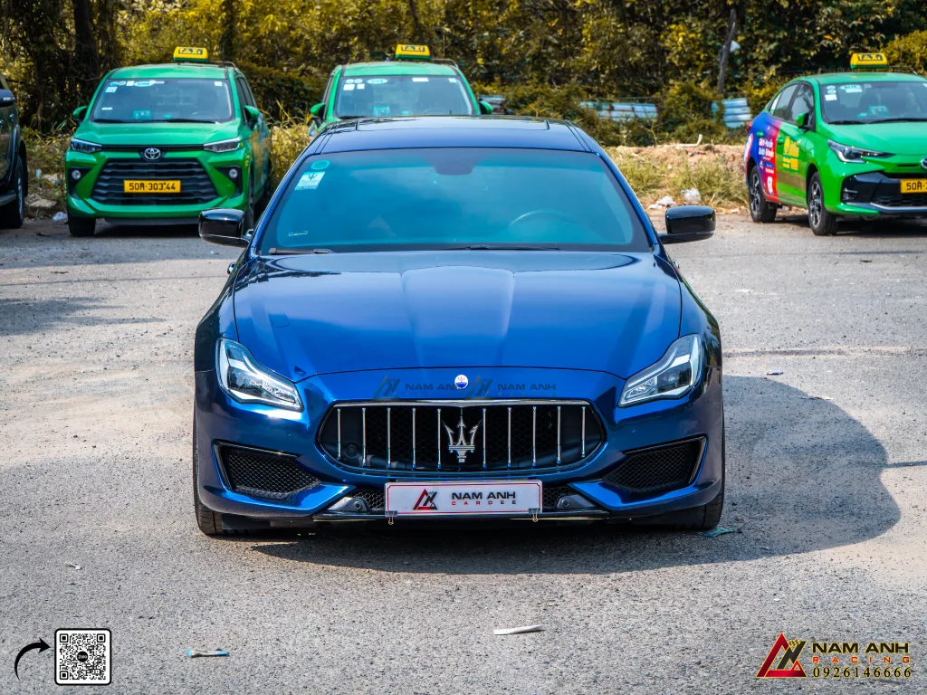 Maserati Quattroporte Wrap Màu Gloss Metallic Sapphire Blue