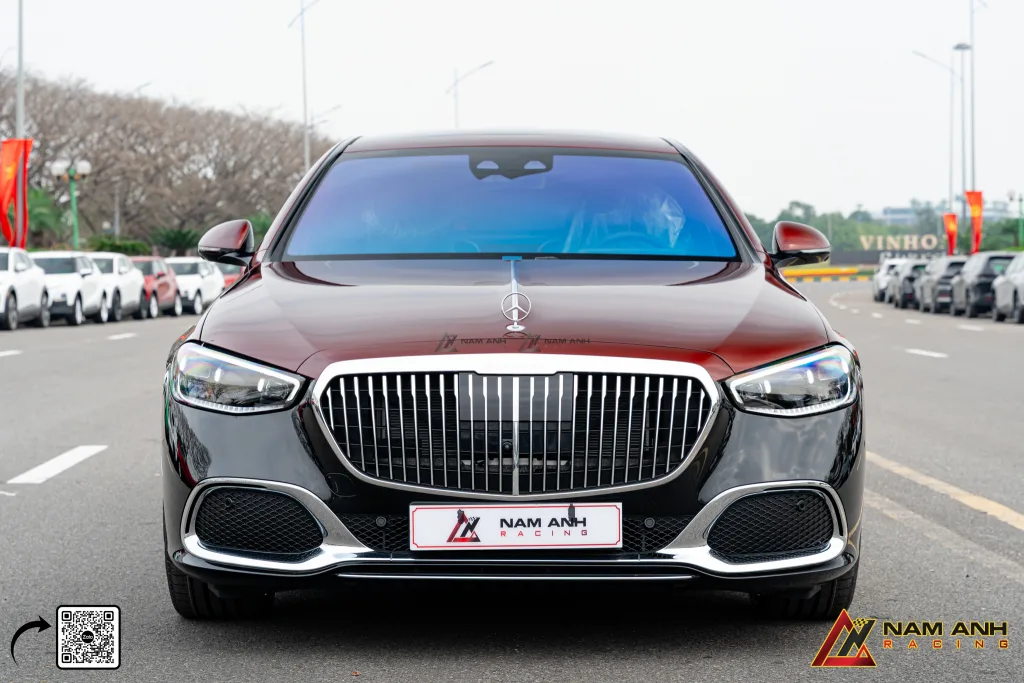 Mercedes S450 Maybach dán nửa trên Black Rose, mâm S680 21 inch