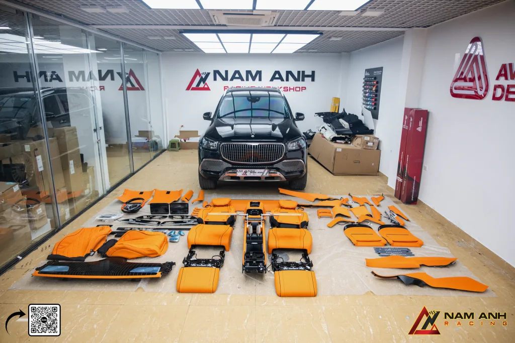 Mercedes GLS450 lắp nội thất Maybach 4 ghế