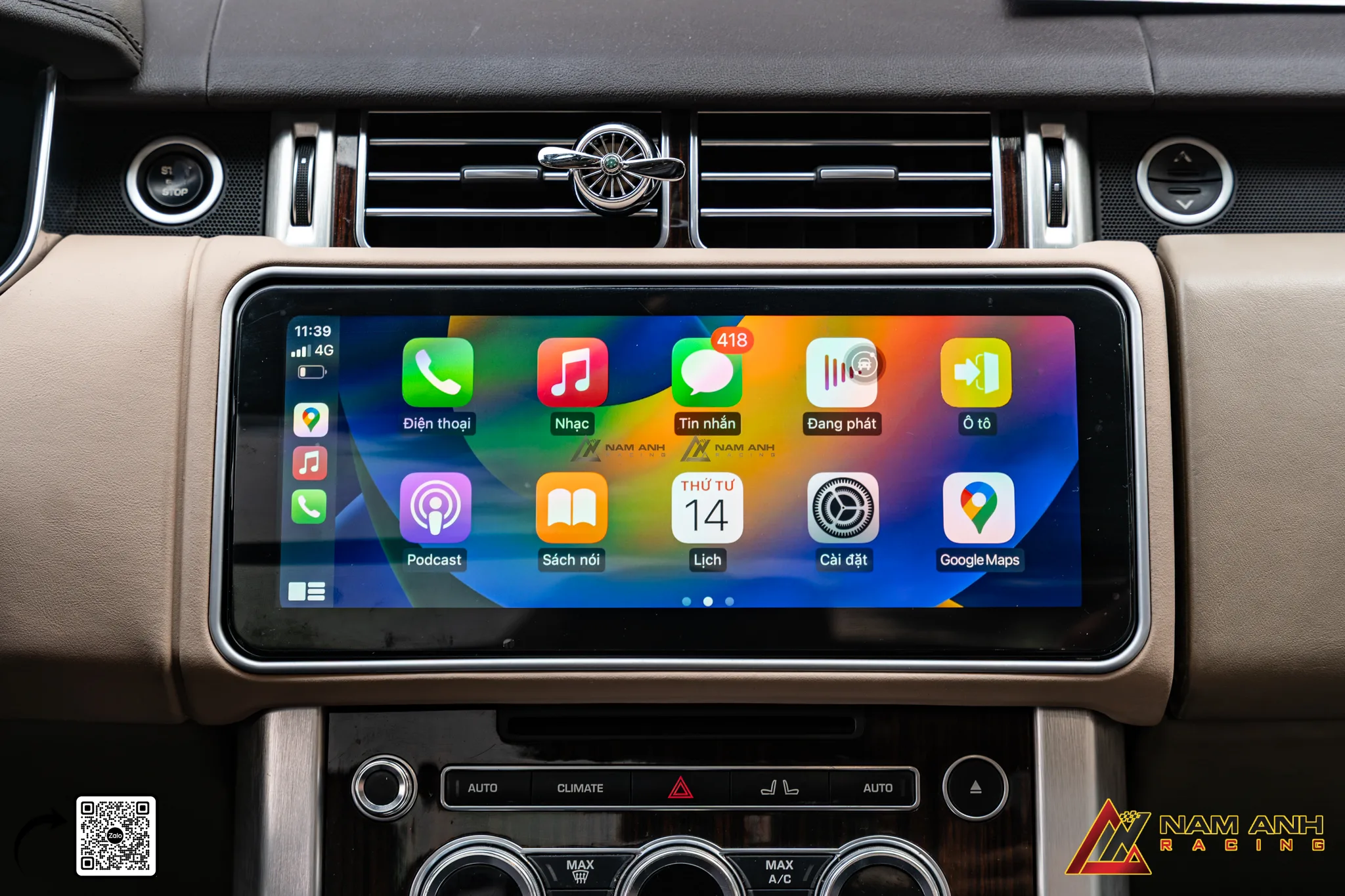 Màn Hình Giải Trí Android & Camera 360 Range Rover
