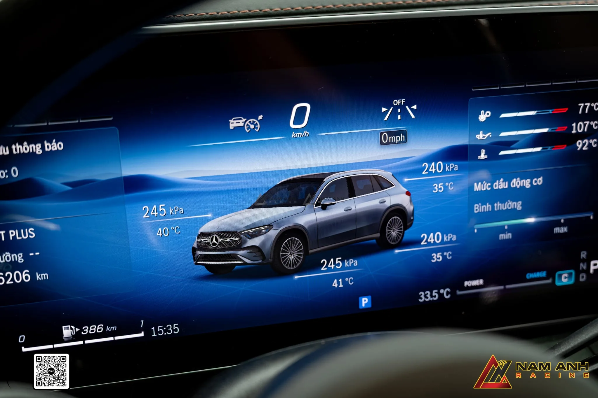 Mercedes-Benz GLC300 Lắp Mâm GLC63 20 Inch, Nước Hoa Và Cảm Biến Áp Suất Lốp